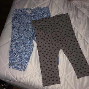 2 H&M Baby Girl Causal Waistband Pull On Jegging Pants